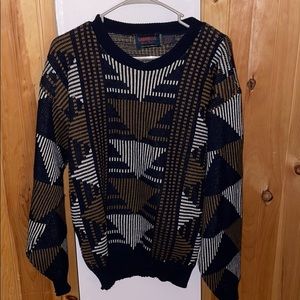 Vintage geometric 90s sweater